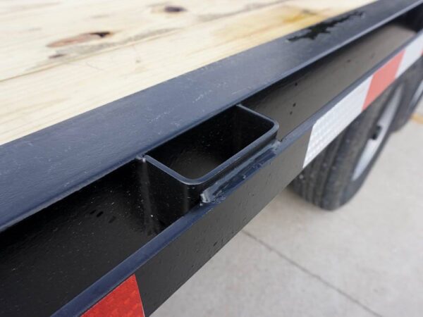 8.5x22 I-Beam Deckover Trailer (2) 7K Axles Stand-Up Ramps 14k GVWR - Image 12