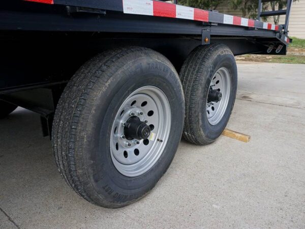 8.5x22 I-Beam Deckover Trailer (2) 7K Axles Stand-Up Ramps 14k GVWR - Image 13