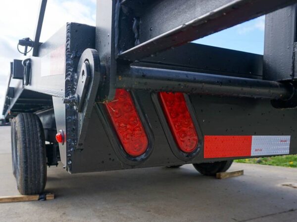 8.5x22 I-Beam Deckover Trailer (2) 7K Axles Stand-Up Ramps 14k GVWR - Image 15