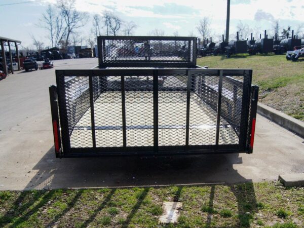 7x14 Powder Coated Dovetail Utility Trailer Stacked Baskets (2) 3,500lb Axles - Image 6