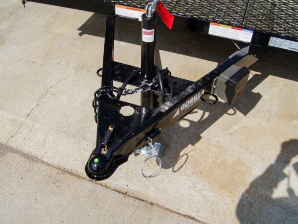 7x14 Powder Coated Dovetail Utility Trailer Stacked Baskets (2) 3,500lb Axles - Image 9