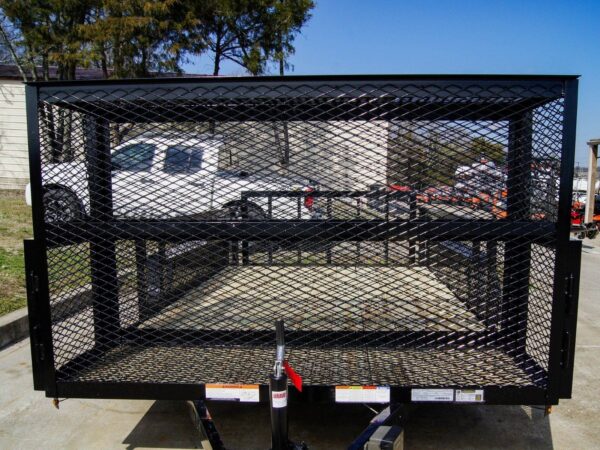 7x14 Powder Coated Dovetail Utility Trailer Stacked Baskets (2) 3,500lb Axles - Image 10