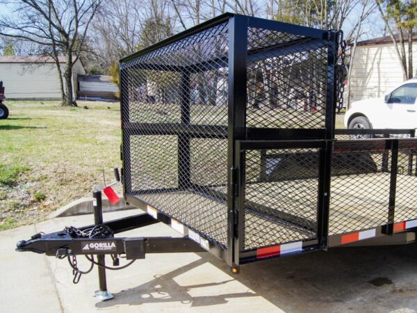 7x14 Powder Coated Dovetail Utility Trailer Stacked Baskets (2) 3,500lb Axles - Image 11