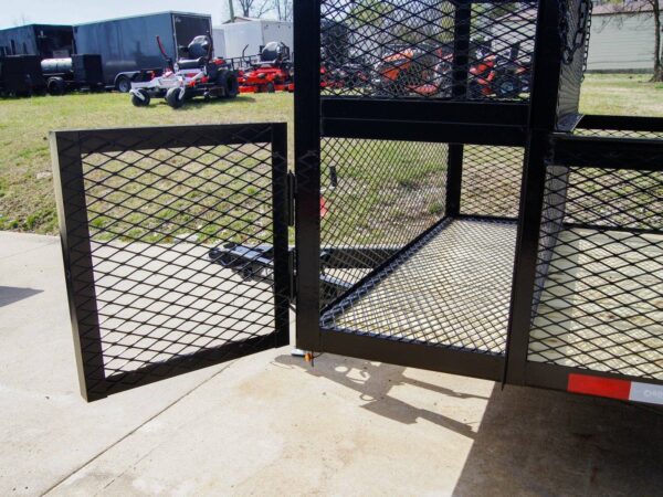 7x14 Powder Coated Dovetail Utility Trailer Stacked Baskets (2) 3,500lb Axles - Image 12