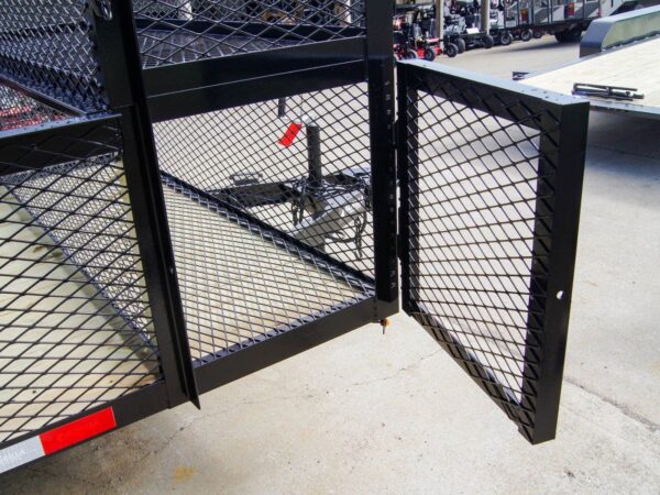 7x14 Powder Coated Dovetail Utility Trailer Stacked Baskets (2) 3,500lb Axles - Image 15