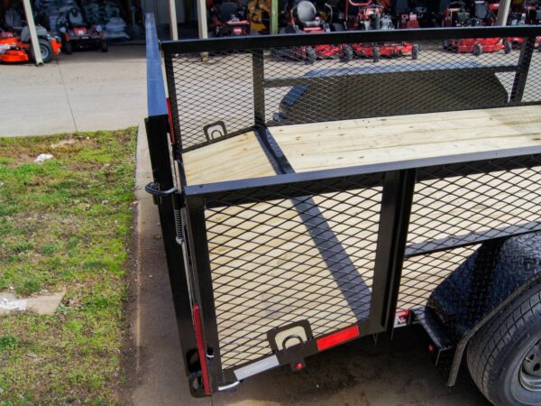 7x14 Powder Coated Dovetail Utility Trailer Stacked Baskets (2) 3,500lb Axles - Image 23