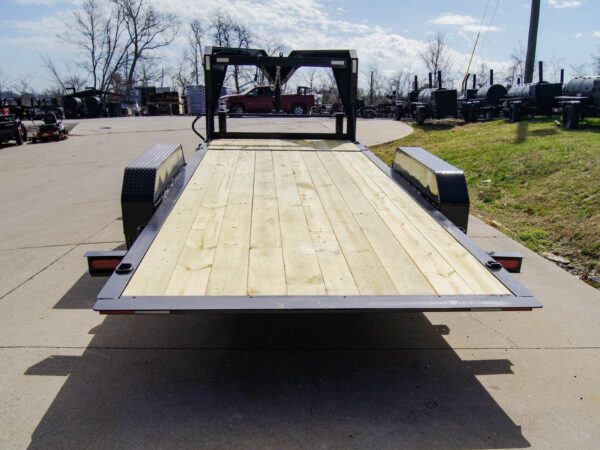 7x20 Gooseneck Tilt Car Hauler Trailer (2) 7K Drop Axles with Brakes - Image 6