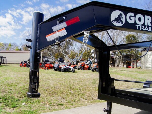 7x20 Gooseneck Tilt Car Hauler Trailer (2) 7K Drop Axles with Brakes - Image 10