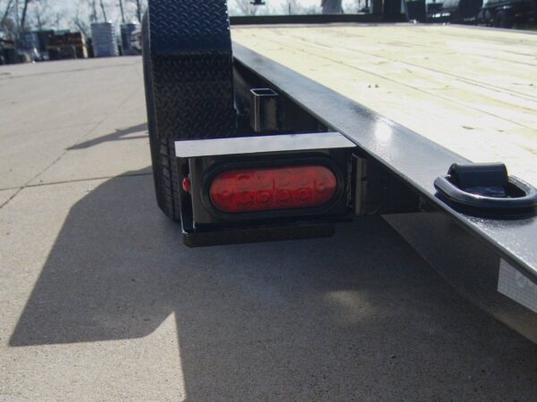 7x20 Gooseneck Tilt Car Hauler Trailer (2) 7K Drop Axles with Brakes - Image 16