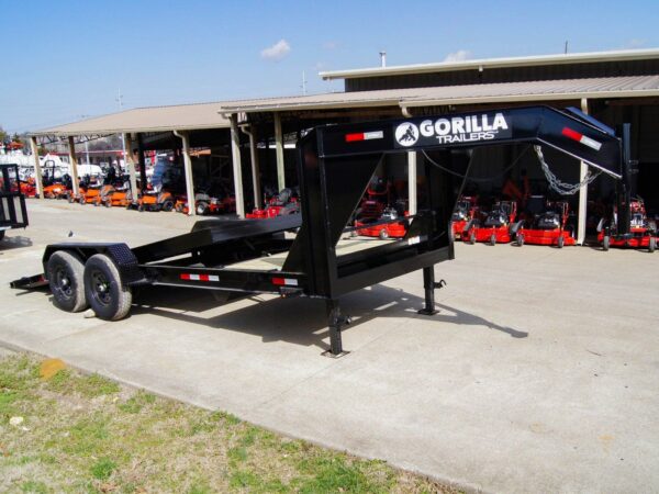7x20 Gooseneck Tilt Car Hauler Trailer (2) 7K Drop Axles with Brakes - Image 19