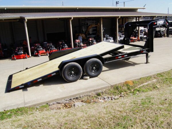 7x20 Gooseneck Tilt Car Hauler Trailer (2) 7K Drop Axles with Brakes - Image 21