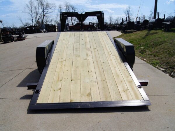 7x20 Gooseneck Tilt Car Hauler Trailer (2) 7K Drop Axles with Brakes - Image 22