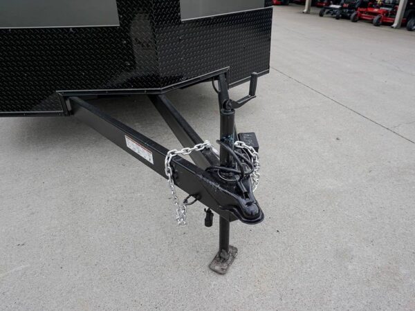 8.5 x 24 Charcoal/Black Enclosed Trailer with Blackout Package Storage - Image 8