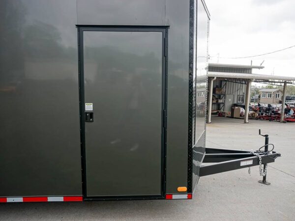 8.5 x 24 Charcoal/Black Enclosed Trailer with Blackout Package Storage - Image 11