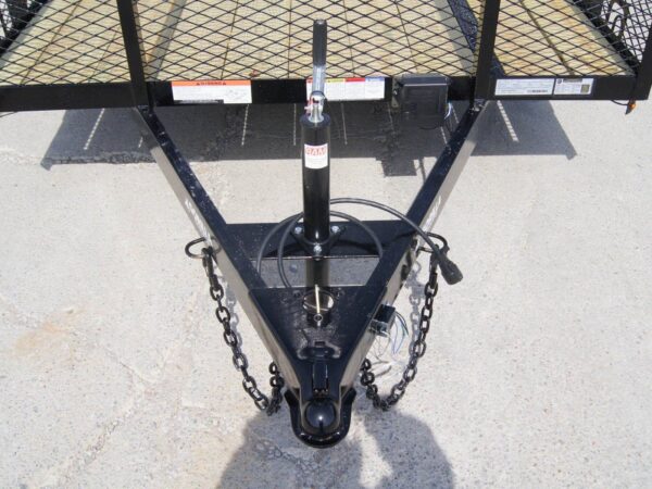6.4x18 Straight Deck Utility Trailer 6ft Mesh with Barn Door Gate (2) 3500lb Axles - Image 10