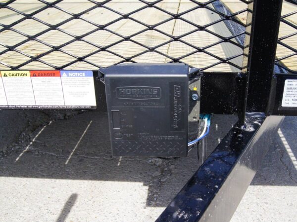 6.4x18 Straight Deck Utility Trailer 6ft Mesh with Barn Door Gate (2) 3500lb Axles - Image 11