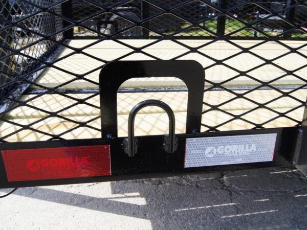 6.4x18 Straight Deck Utility Trailer 6ft Mesh with Barn Door Gate (2) 3500lb Axles - Image 12