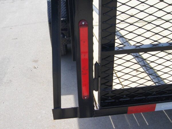 6.4x18 Straight Deck Utility Trailer 6ft Mesh with Barn Door Gate (2) 3500lb Axles - Image 15