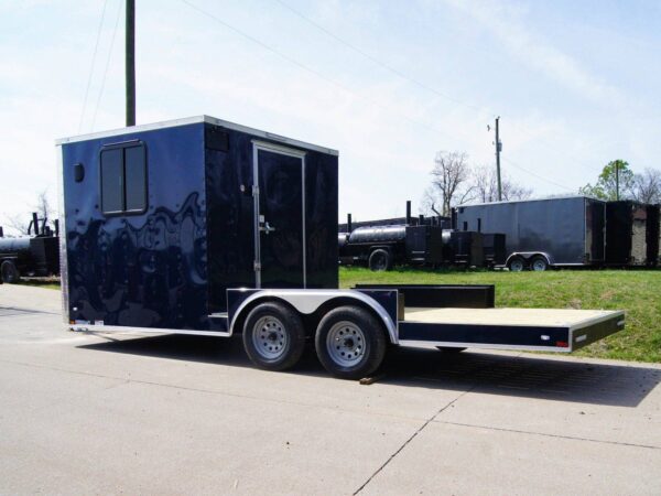8.5x20 Hybrid Enclosed Trailer with Back Door (2) 5,200lb Axles Storage - Image 3