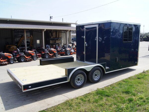 8.5x20 Hybrid Enclosed Trailer with Back Door (2) 5,200lb Axles Storage - Image 4