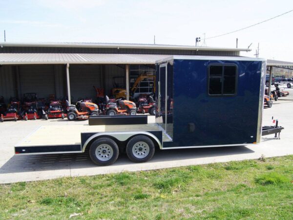 8.5x20 Hybrid Enclosed Trailer with Back Door (2) 5,200lb Axles Storage - Image 7