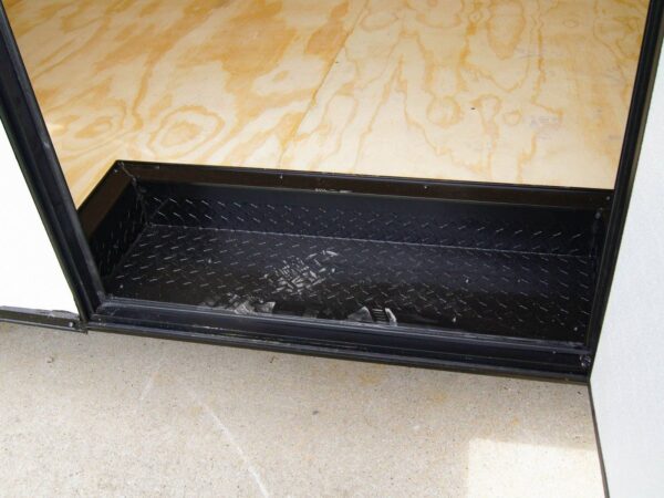 8.5x20 White V-Nose Enclosed Trailer with Blackout (2) 3,500lb Axles - Image 17