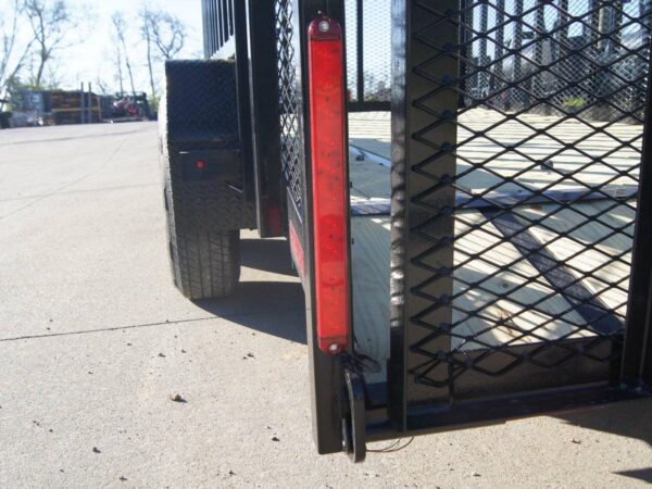 7x16 Dovetail Utility Trailer with 6ft Mesh Sides and Ladder Racks (2) 5,200lb Axles - Image 17