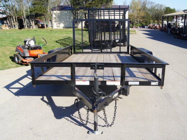 7x14 Powder Coated Straight Deck Utility Trailer (2) 3500lb Axles - Image 2