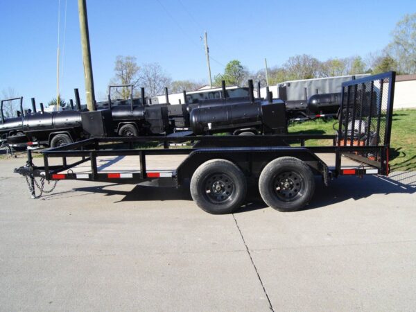 7x14 Powder Coated Straight Deck Utility Trailer (2) 3500lb Axles - Image 3