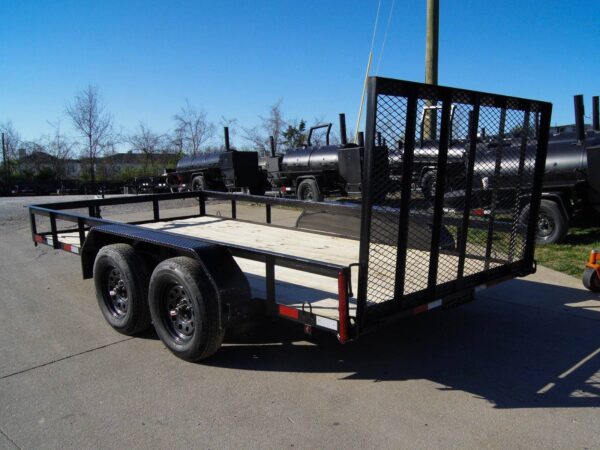 7x14 Powder Coated Straight Deck Utility Trailer (2) 3500lb Axles - Image 4