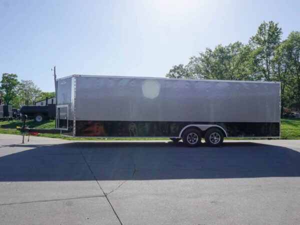 8.5x26 Custom Beige Enclosed Trailer Car Hauler - Image 3