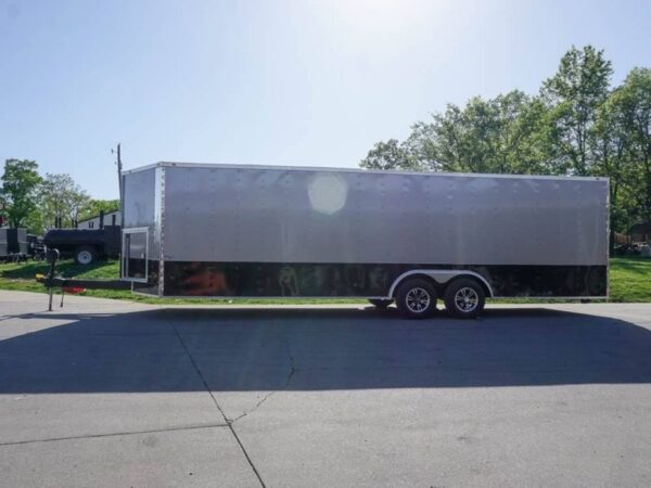 8.5x26 Custom Beige Enclosed Trailer Car Hauler - Image 8