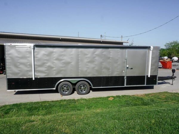 8.5x26 Custom Beige Enclosed Trailer Car Hauler - Image 7