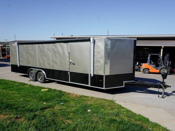 8.5x26 Custom Beige Enclosed Trailer Car Hauler
