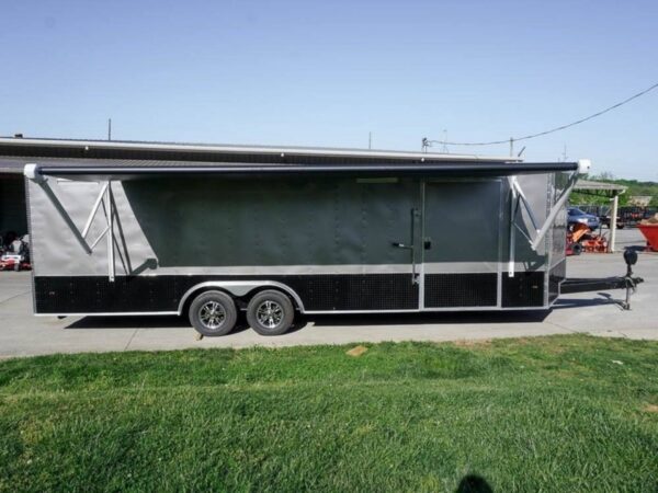 8.5x26 Custom Beige Enclosed Trailer Car Hauler - Image 4