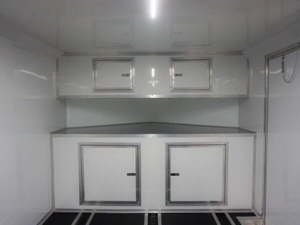 8.5x26 Custom Beige Enclosed Trailer Car Hauler - Image 24