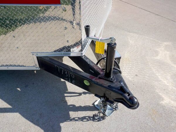8.5x18 Custom Two-Tone Enclosed Trailer with Rubber Floor Storage - Image 11