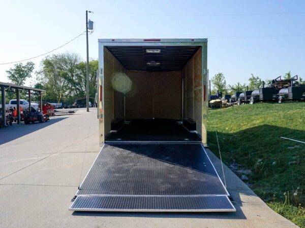 8.5x18 Custom Two-Tone Enclosed Trailer with Rubber Floor Storage - Image 10
