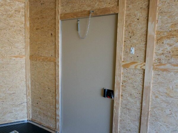 8.5x18 Custom Two-Tone Enclosed Trailer with Rubber Floor Storage - Image 18