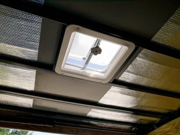 8.5x18 Custom Two-Tone Enclosed Trailer with Rubber Floor Storage - Image 20