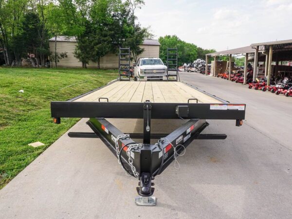 8.5x22 Deckover I-Beam Trailer (2) 5,200lb Axles Stand-Up Ramps - Image 2