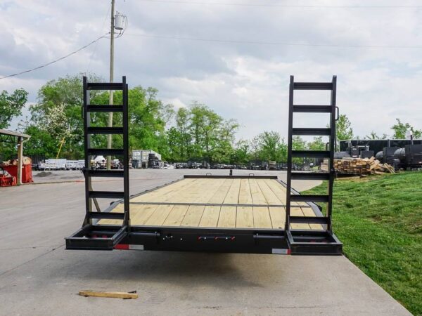 8.5x22 Deckover I-Beam Trailer (2) 5,200lb Axles Stand-Up Ramps - Image 6