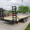 8.5x22 Deckover I-Beam Trailer (2) 5,200lb Axles Stand-Up Ramps - Image 7