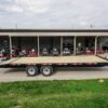 8.5x22 Deckover I-Beam Trailer (2) 5,200lb Axles Stand-Up Ramps - Image 9