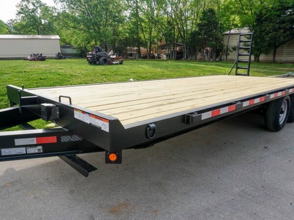 8.5x22 Deckover I-Beam Trailer (2) 5,200lb Axles Stand-Up Ramps - Image 14