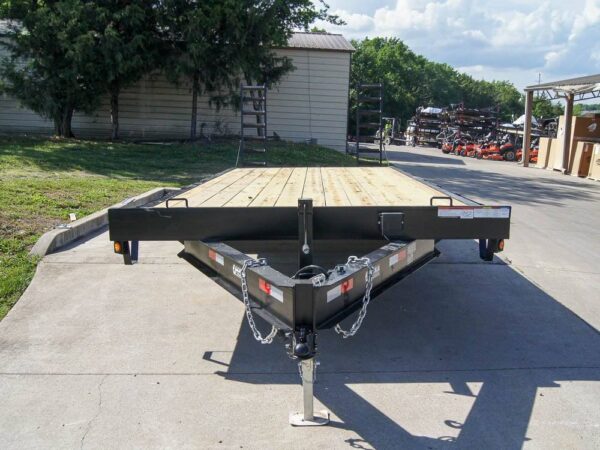 8.5x20 Deckover I-Beam Trailer (2) 5,200lb Axles Stand-Up Ramps - Image 2