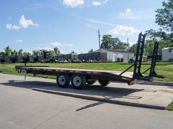 8.5x20 Deckover I-Beam Trailer (2) 5,200lb Axles Stand-Up Ramps - Image 5