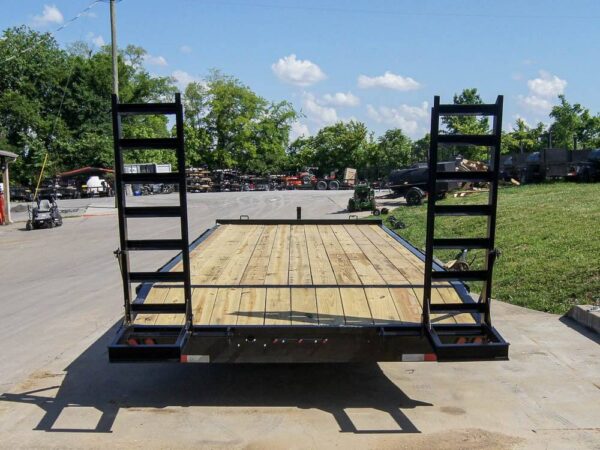 8.5x20 Deckover I-Beam Trailer (2) 5,200lb Axles Stand-Up Ramps - Image 6