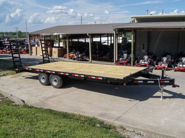 8.5x20 Deckover I-Beam Trailer (2) 5,200lb Axles Stand-Up Ramps - Image 8