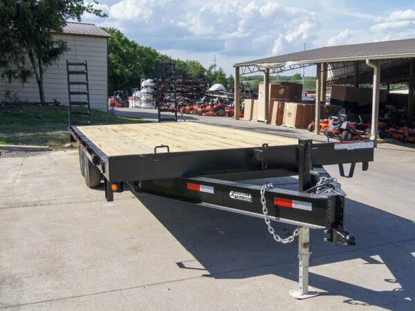 8.5x20 Deckover I-Beam Trailer (2) 5,200lb Axles Stand-Up Ramps - Image 9
